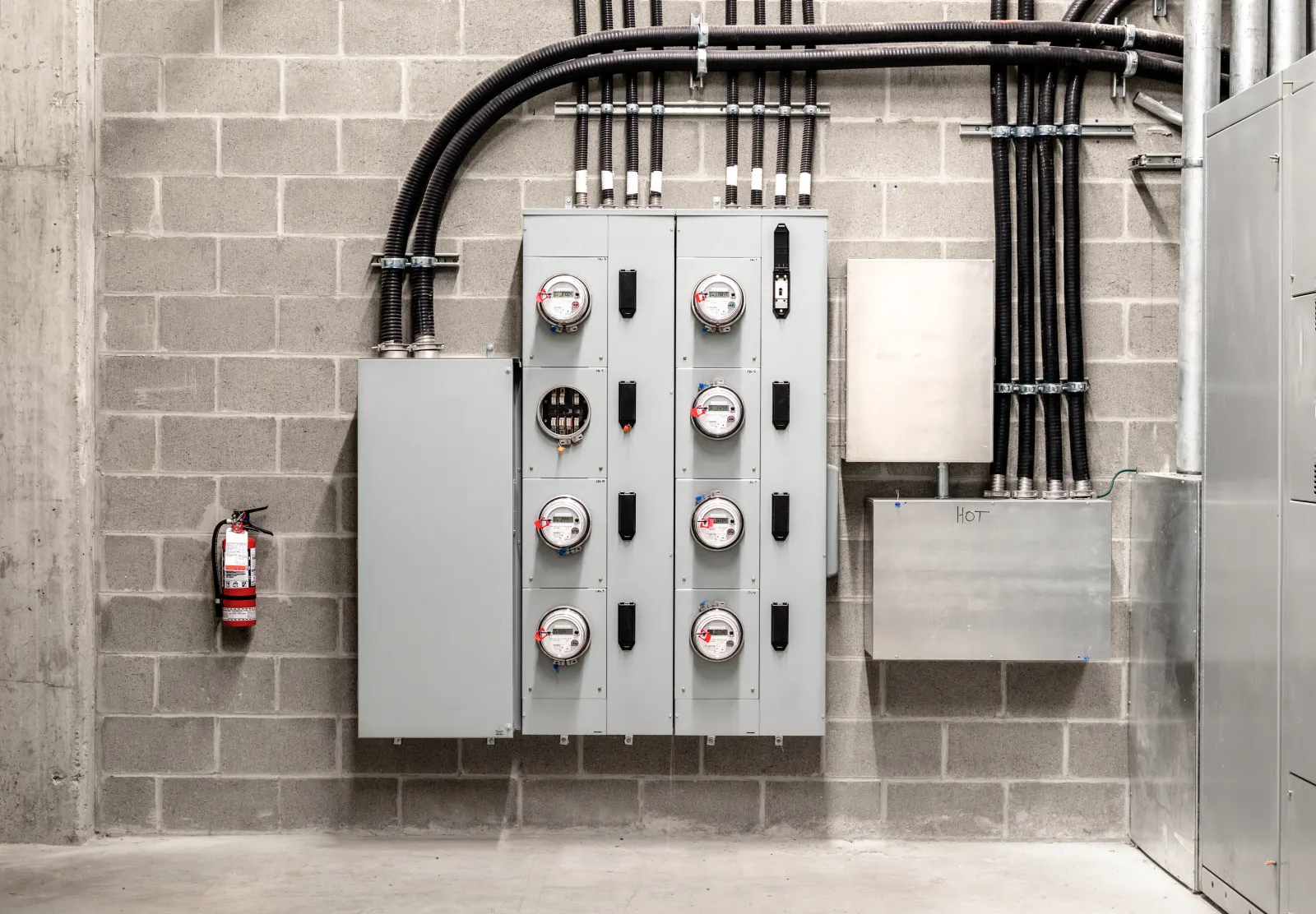 Industrial job photo — machine hookup, 3-phase panel, or facility floor