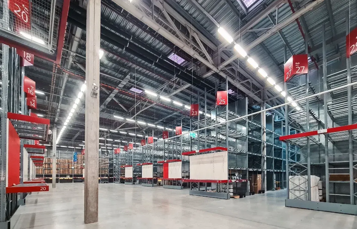 Commercial warehouse lighting